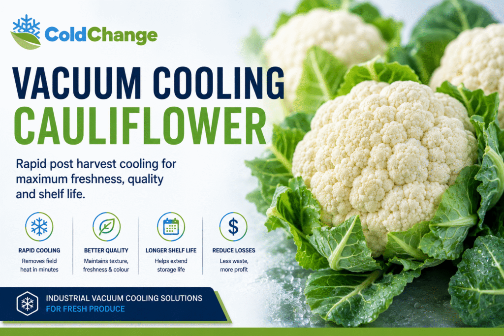 Vacuum cooling cauliflower for rapid post-harvest cooling – Cold Change Group