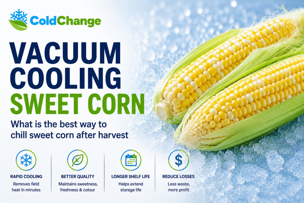 Vacuum cooling sweet corn for rapid post-harvest cooling – Cold Change Group
