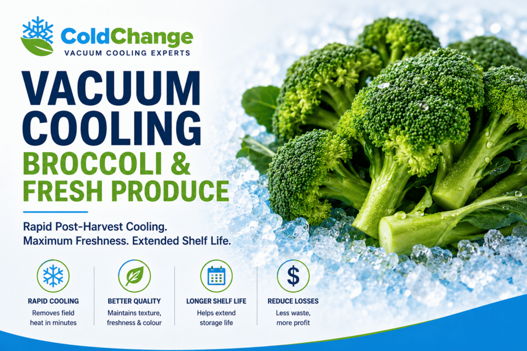 Vacuum Cooling Broccoli